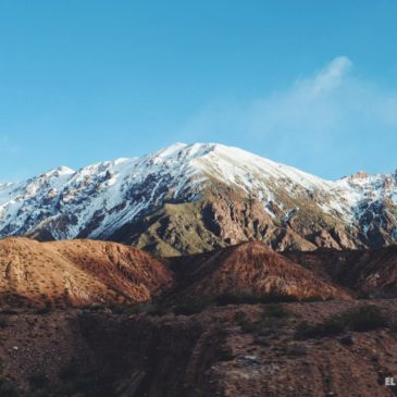 De norte a sur, la Cordillera de los Andes Argentina