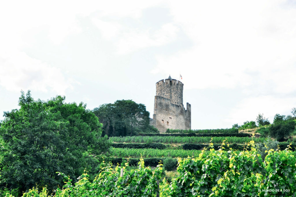El castillo de Kaysersberg. Kaysersberg Francia