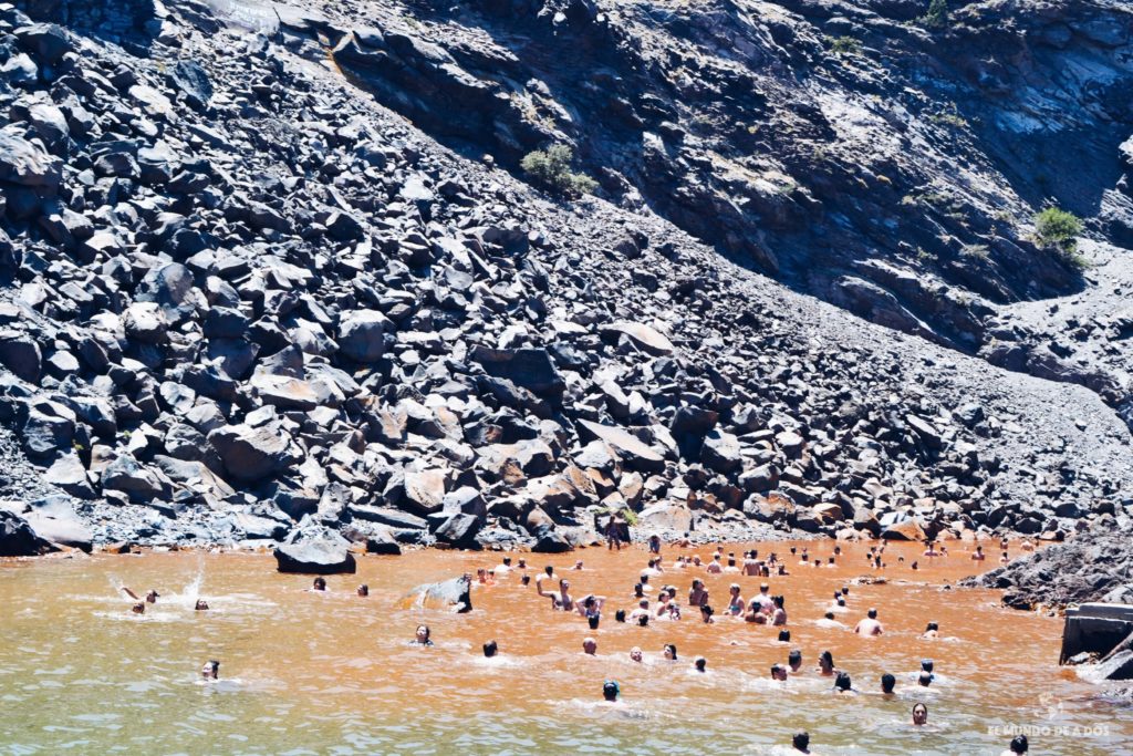 Aguas termales de Palea Kameni. Caldera de Santorini