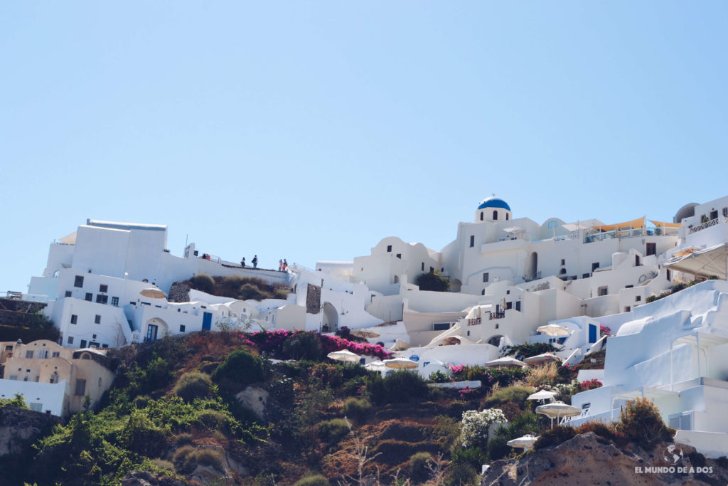 Subiendo a Oia. Caldera de Santorini