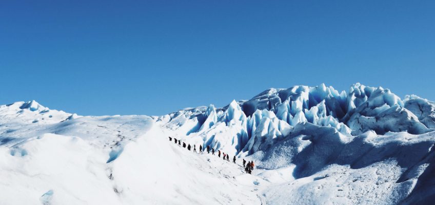 Comenzando la excursión. Minitrekking Perito Moreno
