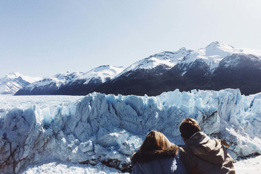 Contemplando el glaciar. Minitrekking Perito Moreno