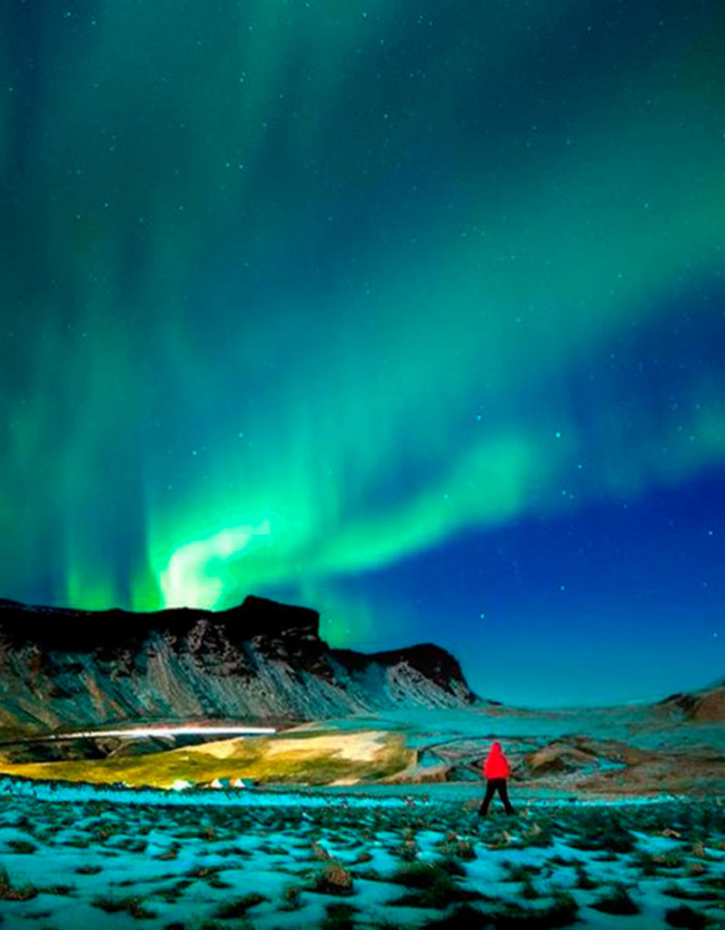 @gongranja con las luces del norte. Fotografiar la Aurora Boreal en Islandia