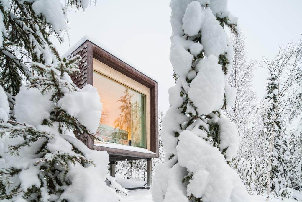 Arctic Tree House Rovaniemi. Lugares curiosos para dormir en Laponia.