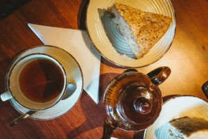 Detalle de la mesa de Bellevue - Mejores casas de té en Bariloche
