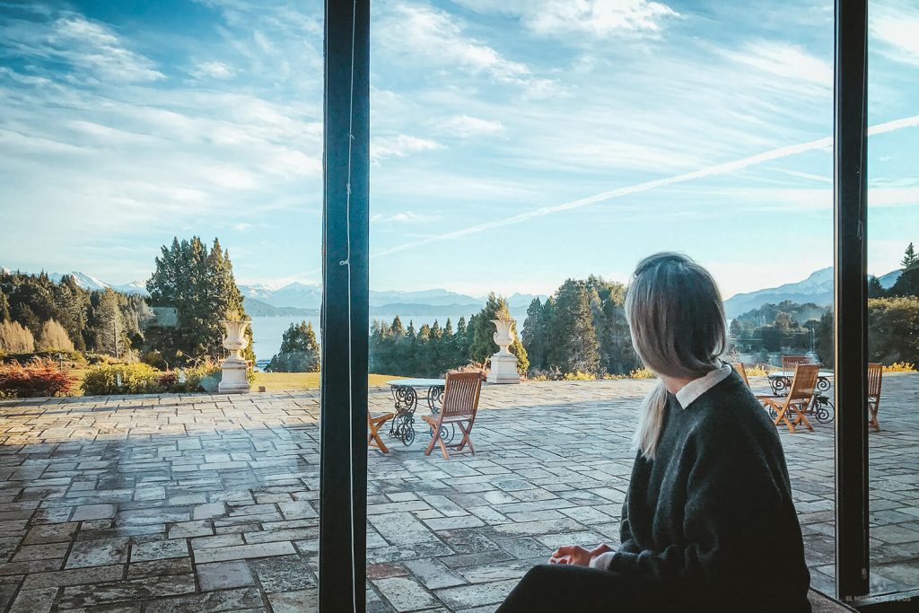 Vista desde el Winter Garden del Llao Llao - Mejores casas de té en Bariloche