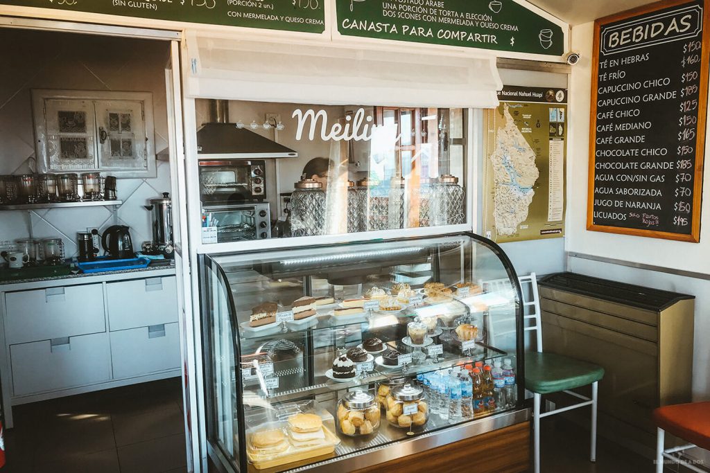 Mostrador de la casa de té Meiling - Mejores casas de té en Bariloche