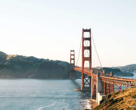 Golden Gate en la costa oeste de estados unidos